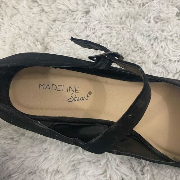 Black wedge Madeline‎ Stuart size 8M shoes - Picture 4 of 5